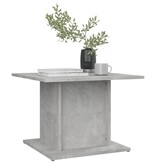 VidaXL Salontafel 55,5x55,5x40 cm spaanplaat betongrijs