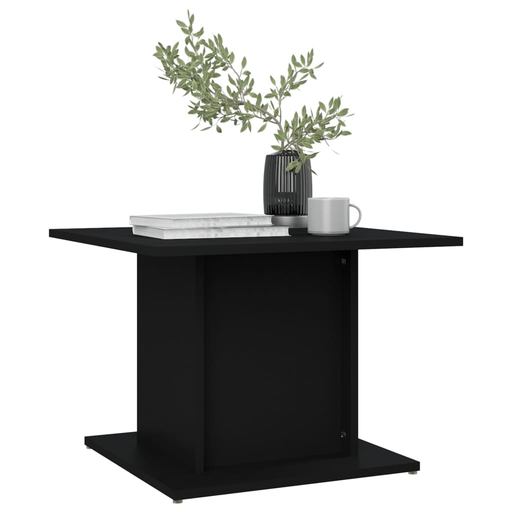 VidaXL Salontafel 55,5x55,5x40 cm spaanplaat zwart