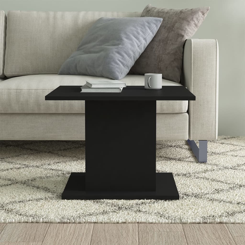 VidaXL Salontafel 55,5x55,5x40 cm spaanplaat zwart