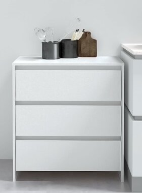 VidaXL Dressoir 70x41x75 cm spaanplaat wit