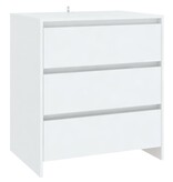 VidaXL Dressoir 70x41x75 cm spaanplaat wit