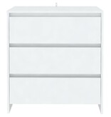 VidaXL Dressoir 70x41x75 cm spaanplaat wit