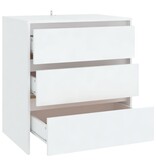 VidaXL Dressoir 70x41x75 cm spaanplaat wit