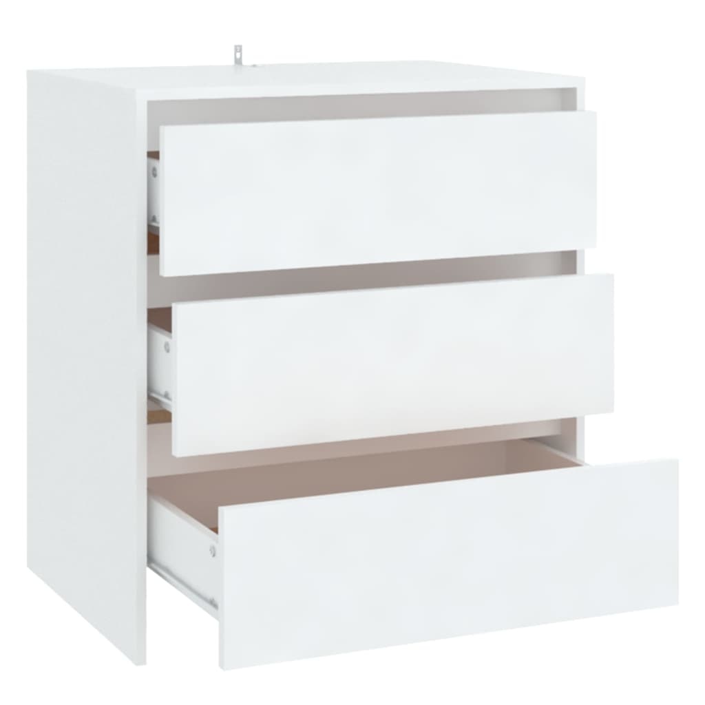 VidaXL Dressoir 70x41x75 cm spaanplaat wit