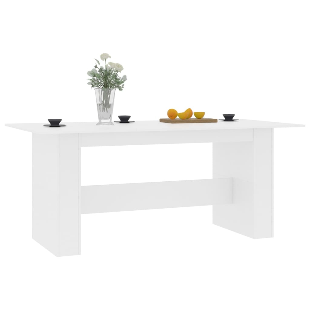 VidaXL Eettafel 180x90x76 cm spaanplaat wit