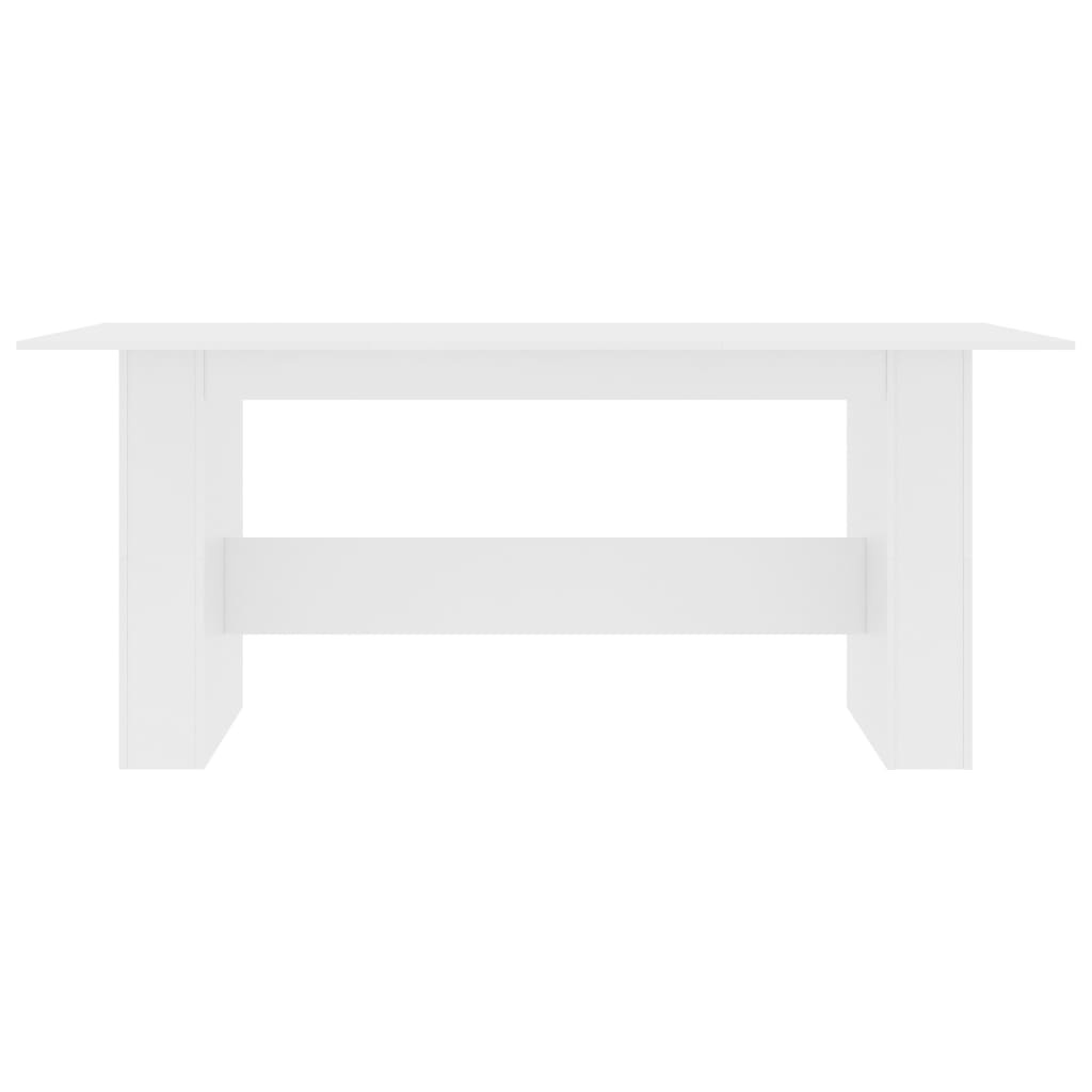 VidaXL Eettafel 180x90x76 cm spaanplaat wit