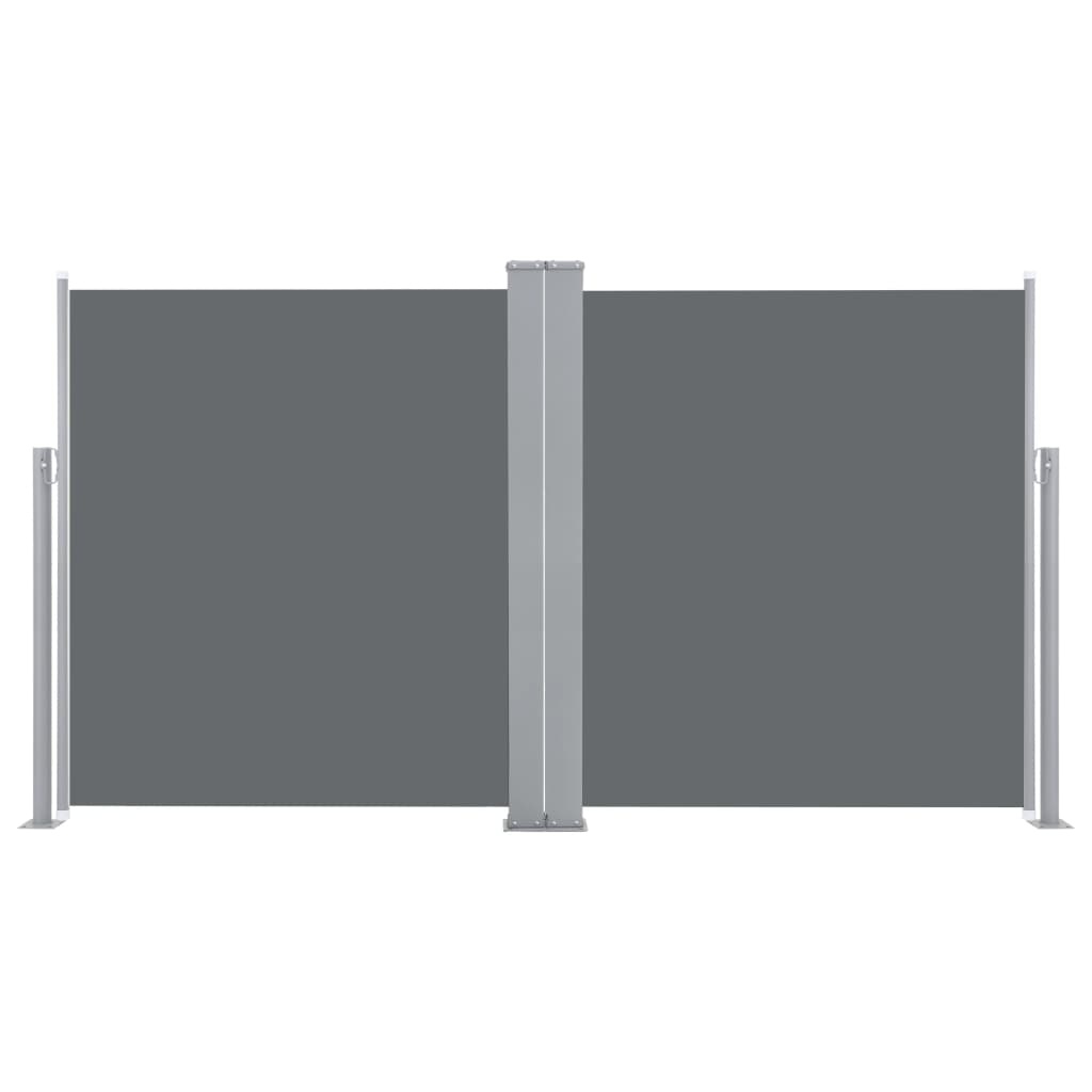 VidaXL Windscherm uittrekbaar 140x600 cm antraciet