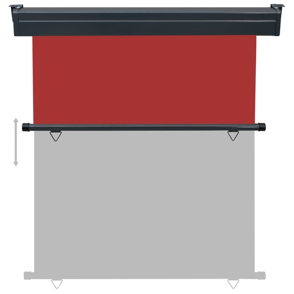VidaXL Balkonscherm 160x250 cm rood