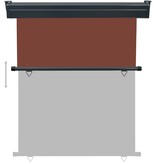 VidaXL Balkonscherm 140x250 cm bruin