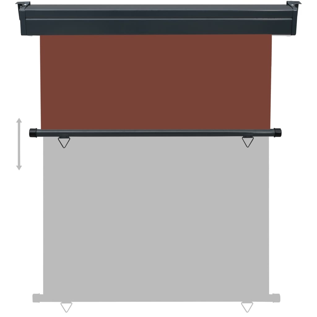 VidaXL Balkonscherm 140x250 cm bruin