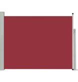 VidaXL Tuinscherm uittrekbaar 140x500 cm rood