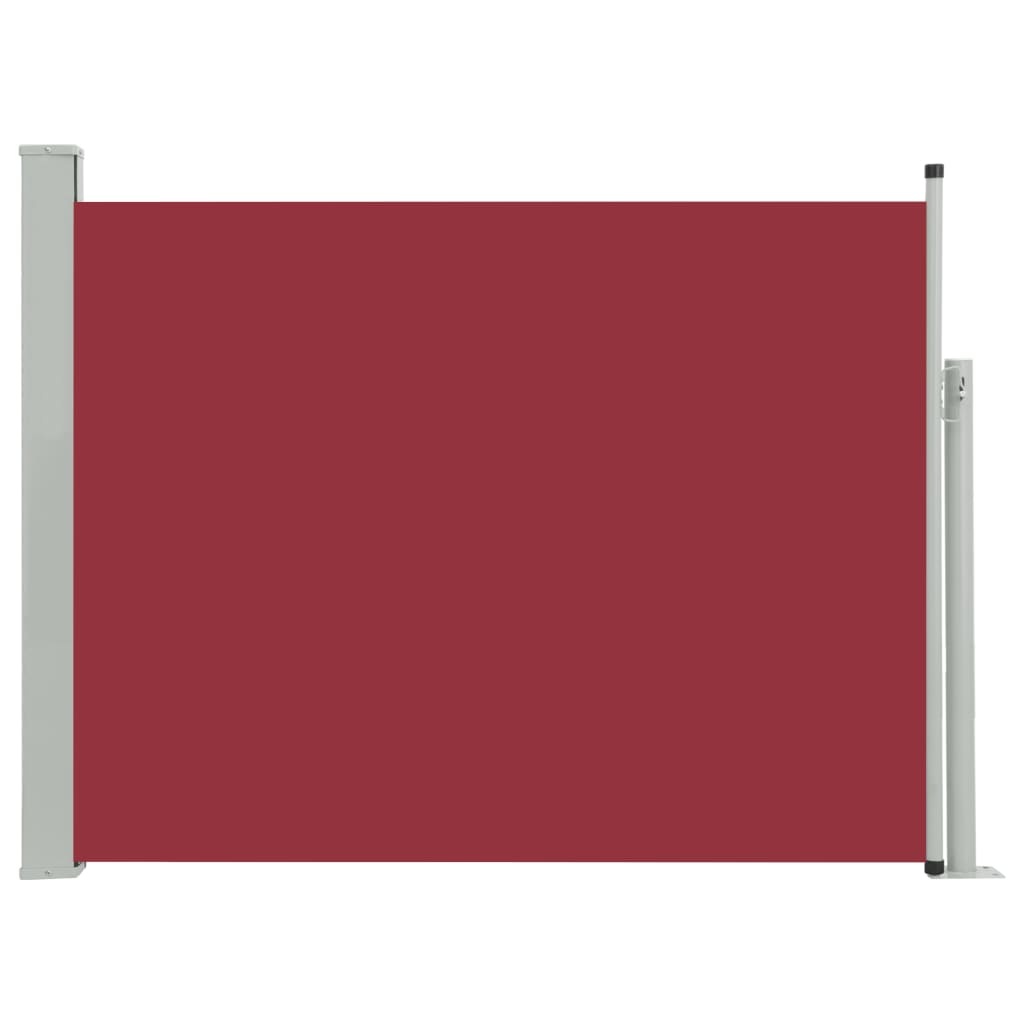 VidaXL Tuinscherm uittrekbaar 140x500 cm rood