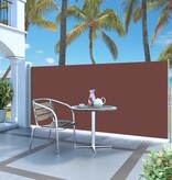 VidaXL Windscherm uittrekbaar 140x300 cm bruin