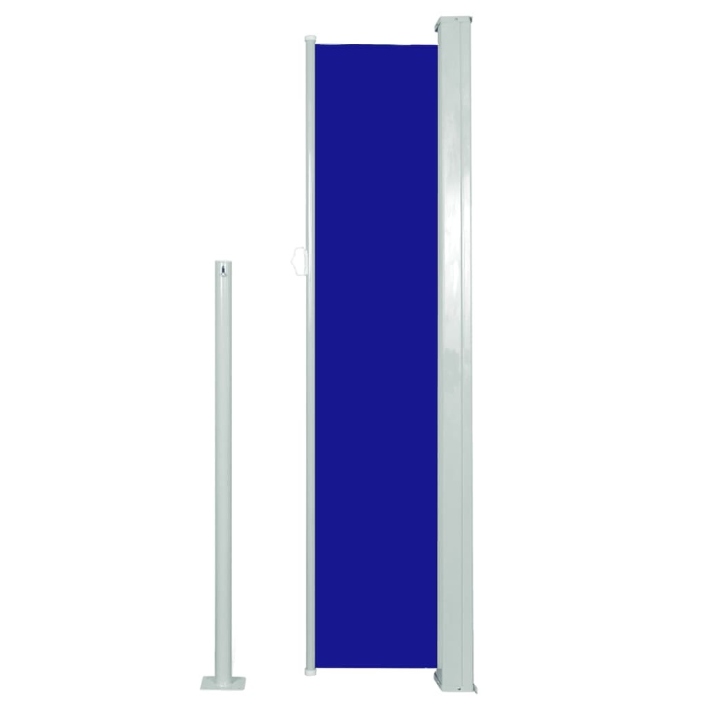 VidaXL Windscherm uittrekbaar 140x300 cm blauw