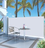 VidaXL Windscherm uittrekbaar 140x300 cm crèmekleurig