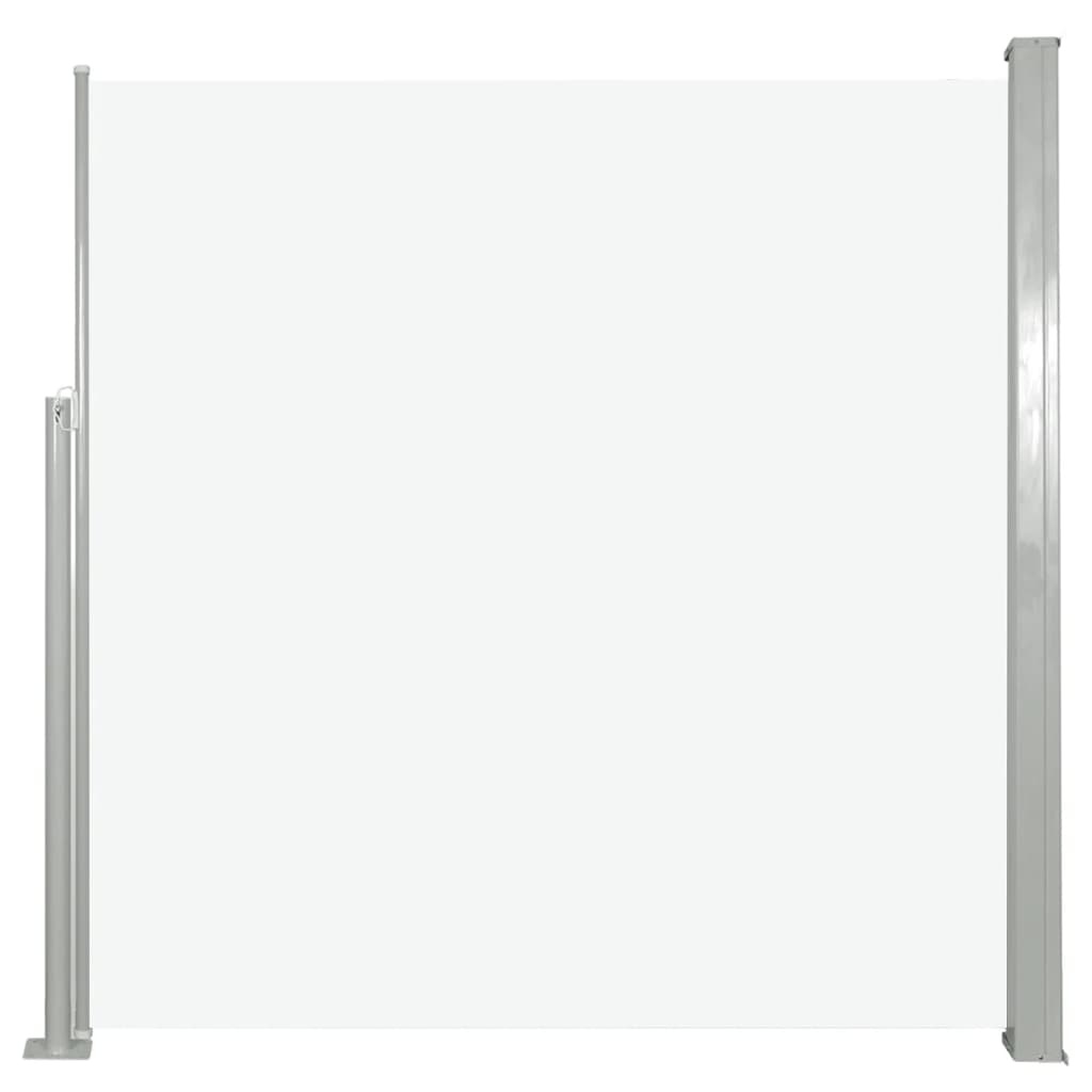 VidaXL Windscherm uittrekbaar 140x300 cm crèmekleurig
