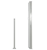 VidaXL Windscherm uittrekbaar 140x300 cm crèmekleurig