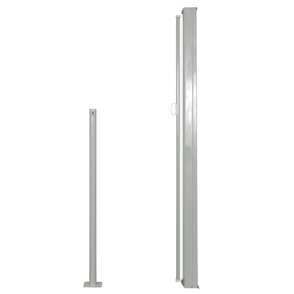 VidaXL Windscherm uittrekbaar 140x300 cm crèmekleurig