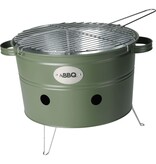 vidaXL Barbecue emmer met 2 handvatten 34,5 cm matolijfgroen