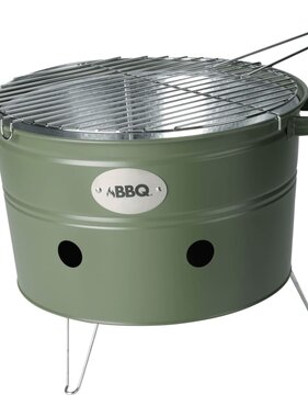 vidaXL Barbecue emmer met 2 handvatten 34,5 cm matolijfgroen