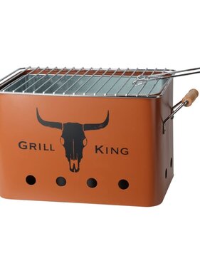 vidaXL Barbecuegrill rechthoekig mat oranje