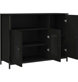 VidaXL Dressoir 100x35x75 cm bewerkt hout zwart