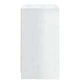 VidaXL Dressoir 70x41x75 cm spaanplaat hoogglans wit