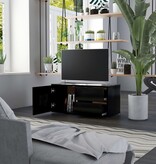 VidaXL Tv-meubel 80x34x36 cm spaanplaat zwart
