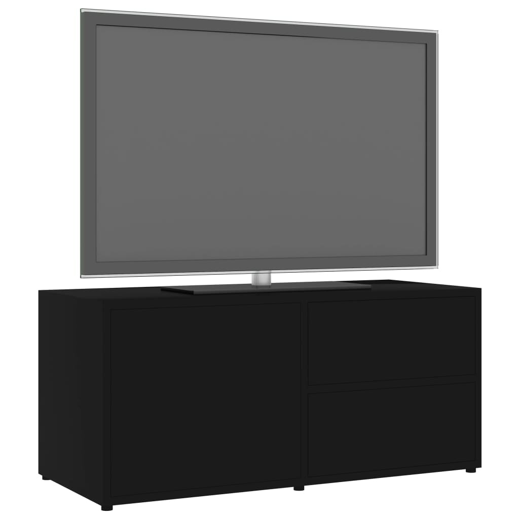VidaXL Tv-meubel 80x34x36 cm spaanplaat zwart