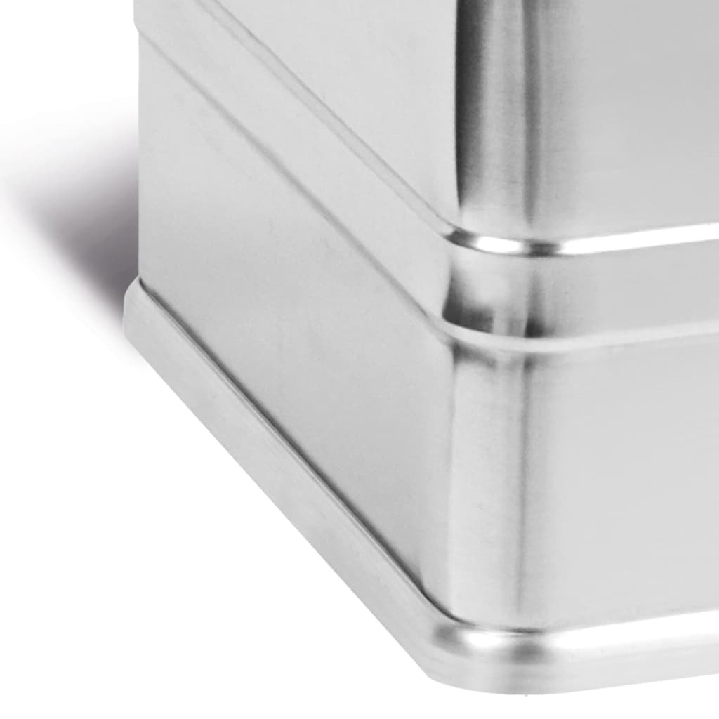 vidaXL Opbergbox CLASSIC 93 L aluminium