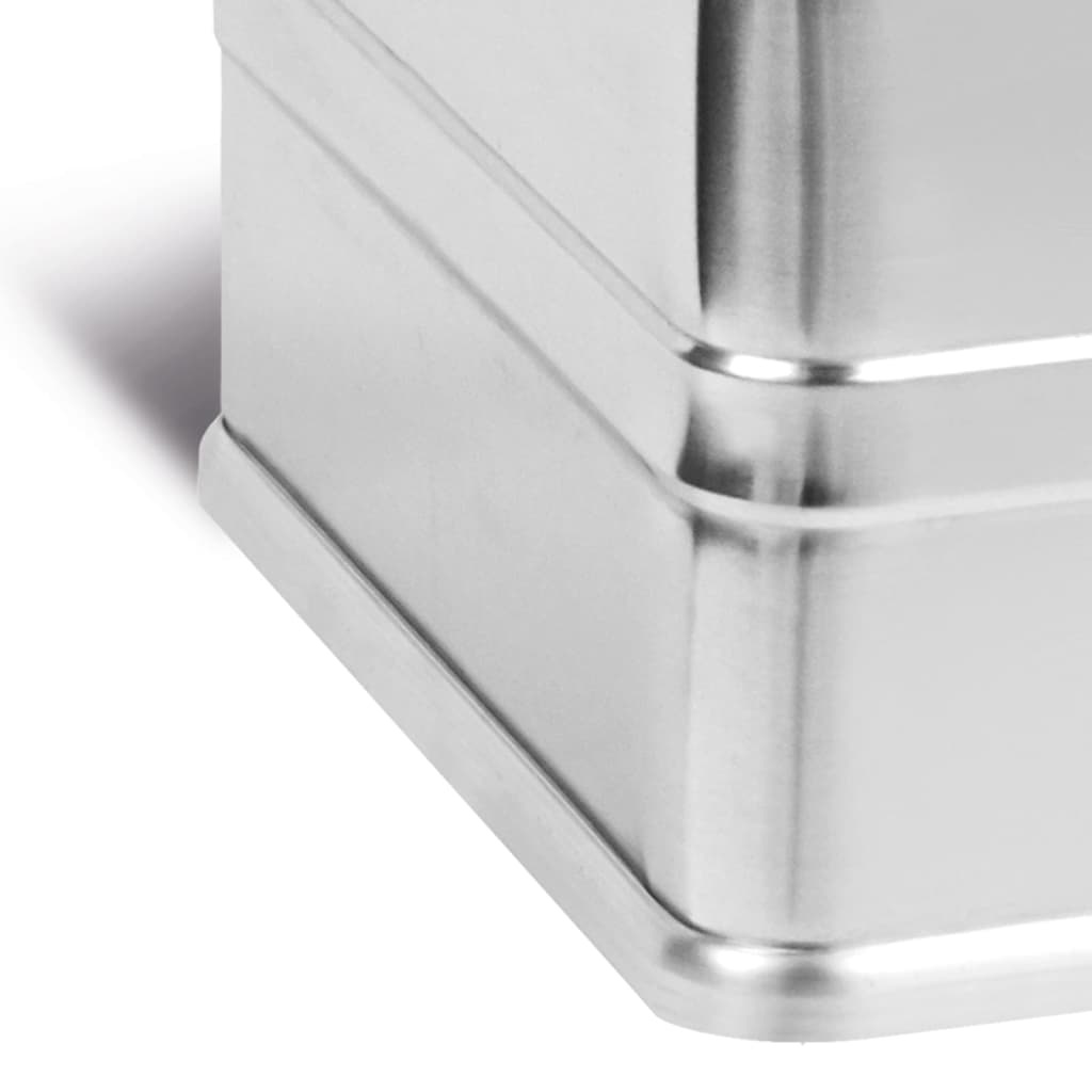 vidaXL Opbergbox CLASSIC 48 L aluminium