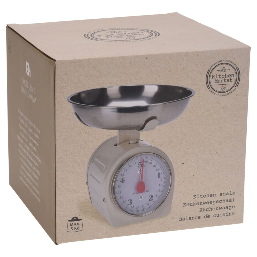 VidaXL Keukenweegschaal 5 kg metaal