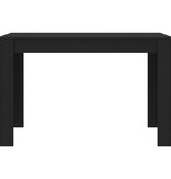 vidaXL Eettafel 120x60x76 cm bewerkt hout zwart