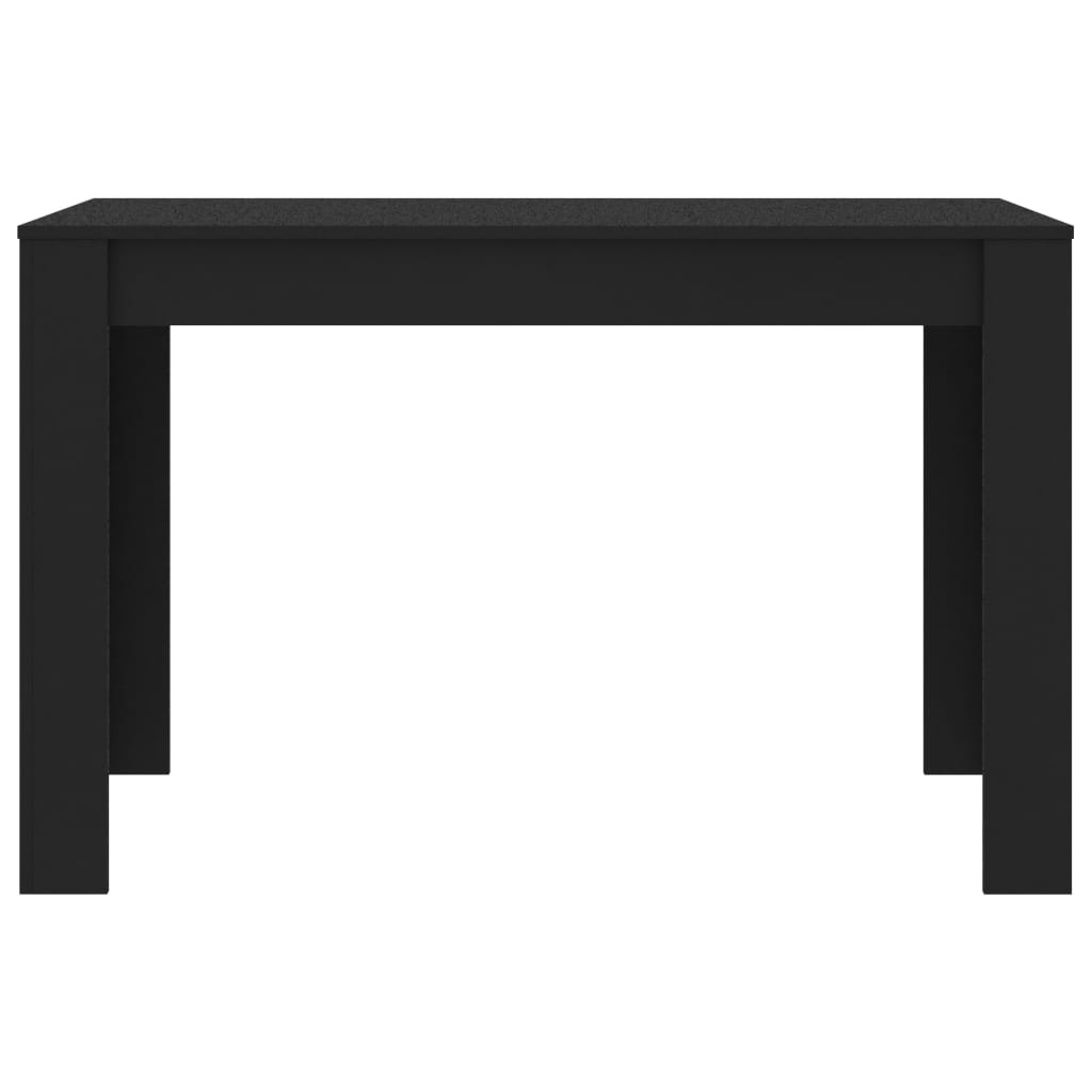 VidaXL Eettafel 120x60x76 cm bewerkt hout zwart