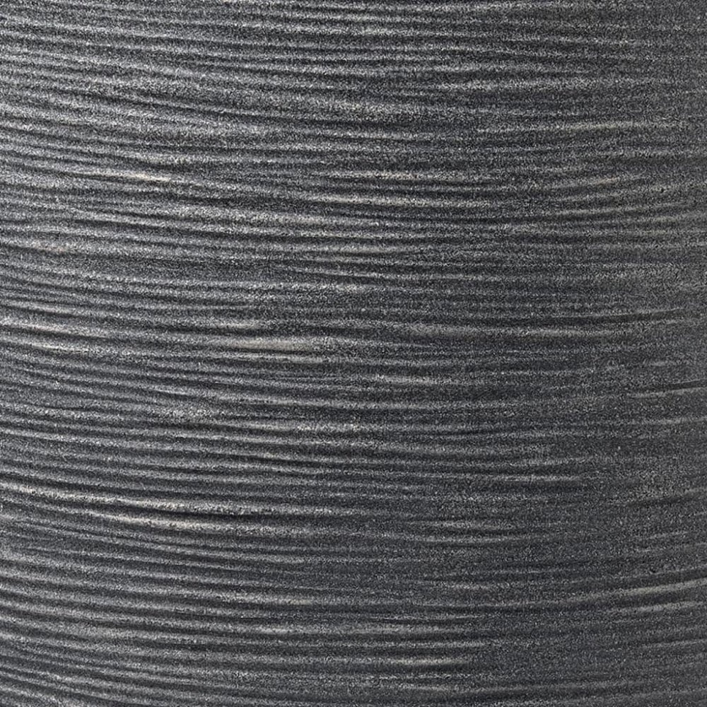 vidaXL Plantenbak Waste Rib laag elegant 34x46 cm grijs