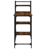 VidaXL Computerbureau met schappen 120x47x109 cm gerookt eikenkleurig