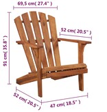 VidaXL Tuinstoel Adirondack massief acaciahout