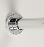 VidaXL Douchegordijnstang combi chroomkleurig
