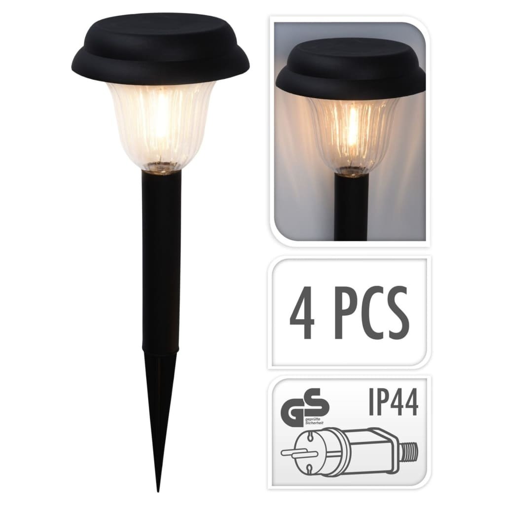 vidaXL Tuinlampen 4 st LED 16x45 cm