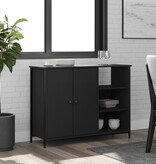 VidaXL Dressoir 100x33x75 cm bewerkt hout zwart