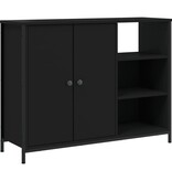 VidaXL Dressoir 100x33x75 cm bewerkt hout zwart
