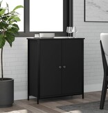 VidaXL Dressoir 70x30x80 cm bewerkt hout zwart