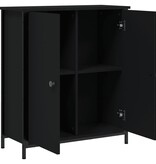 VidaXL Dressoir 70x30x80 cm bewerkt hout zwart