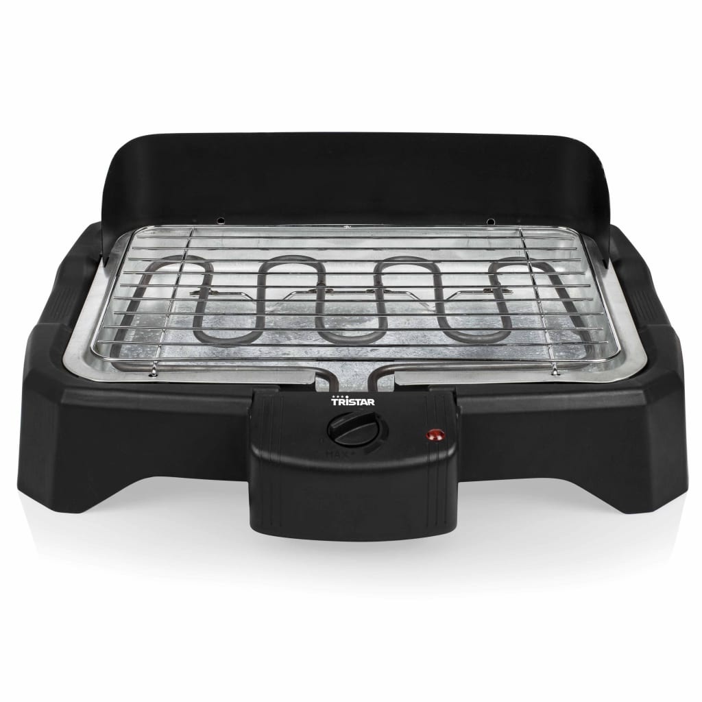 vidaXL Tafelbarbecue elektrisch 2000 W 34,5x23 cm zwart