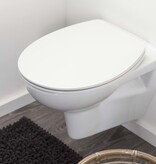 vidaXL Toiletbril Blade wit