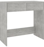 Bureau 80x40x75 cm bewerkt hout betongrijs