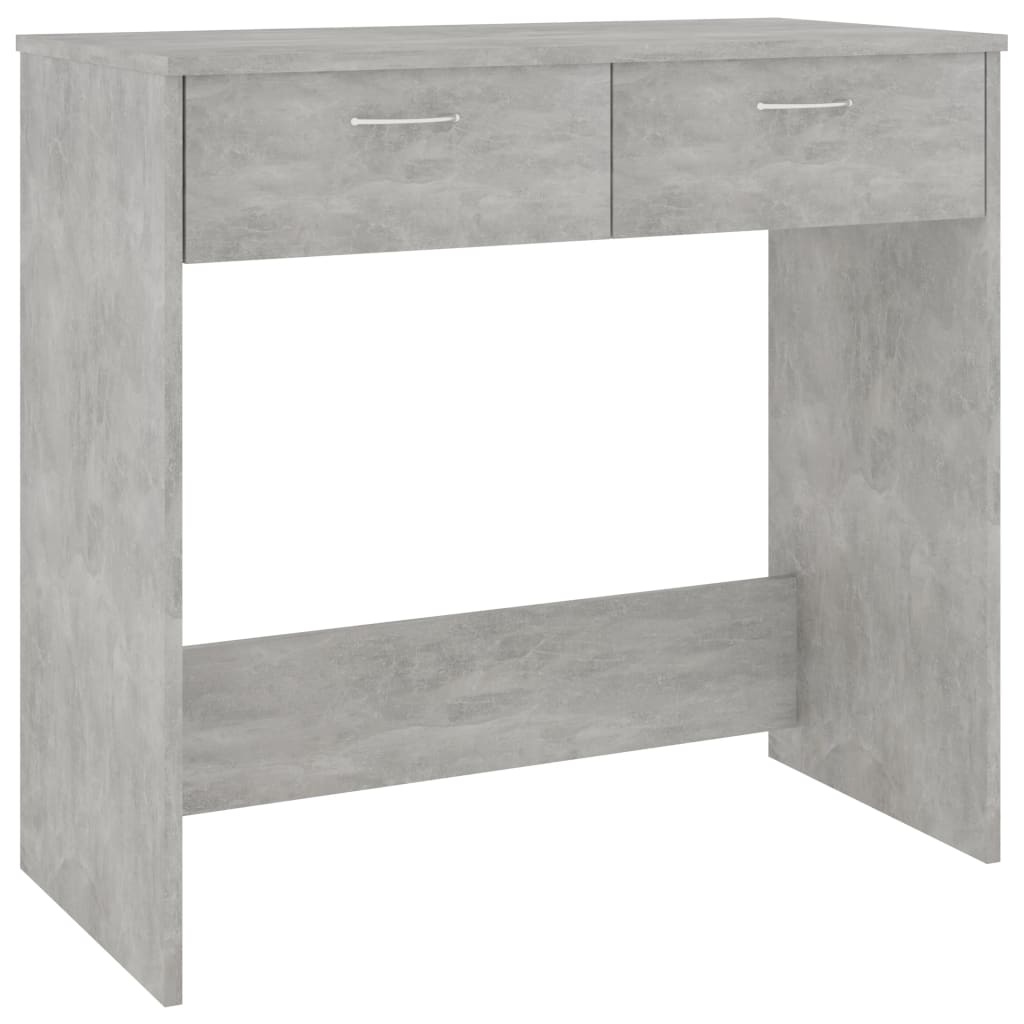 Bureau 80x40x75 cm bewerkt hout betongrijs