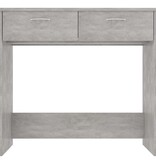 Bureau 80x40x75 cm bewerkt hout betongrijs