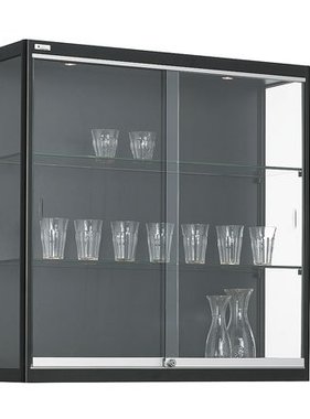 Wandvitrine met gehard glas