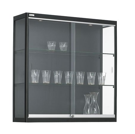 ABC Kantoormeubelen Wandvitrine met gehard glas